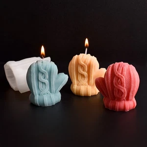Handschuh Weihnachten Kerzenformen, Kerzengips Silikonformen Weihnachtsgeschenke - Bild 1 von 7