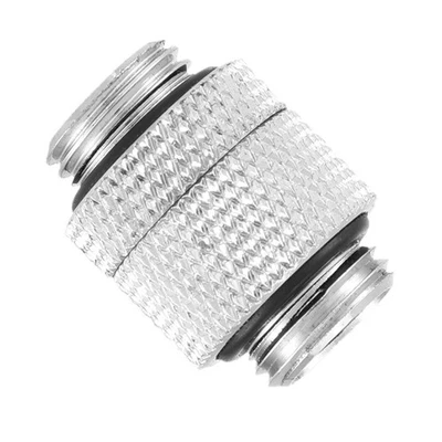 Silver Brass G1/4 Thread 360° Tube Adapter For Computer Water Coolin DW - Image 1 of 4
