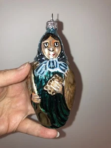Vintage Polen Calik mundgeblasenes Glas Ornament - Bild 1 von 5