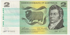Australia 2 Dollars Banknote 1968 About Uncirculated Cond "Macarthur"Pick#38-C - Picture 1 of 2