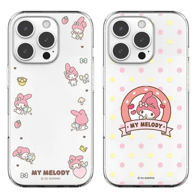 My Melody Variety 3 Clear Case for iPhone X XS XS Max XR 7/8/SE2/SE3 7/8 Plus - Image 1 of 4