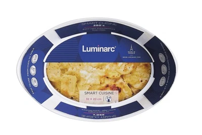 Luminarc Smart Cuisine Carine Pirofila Ovale, Vetro Opale, Bianco, cm 32x20 ZVg5 - Immagine 1 di 4