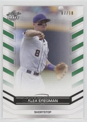 2015 Leaf Draft Exclusive Green /10 Alex Bregman #02 - Image 1 of 2