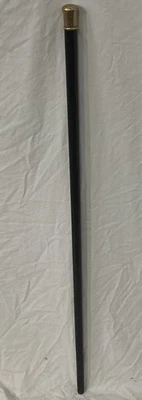 Bastón de presentación de madera relleno de oro 36” marcado Y.E.D de R.F.L Foto 1 de 4