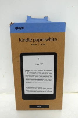 Amazon Kindle Paperwhite 12-го поколения 7 дюймов 16 ГБ, черный - Изображение 1 из 3