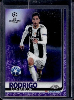 2018 Topps Chrome UEFA Rodrigo Bentancur Purple Refractor #247/250 Juventus - Image 1 of 2