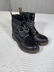 Stivaletti Dr Martens neri in pelle liscia taglia UK 5 EU 38 - Foto 1 di 19