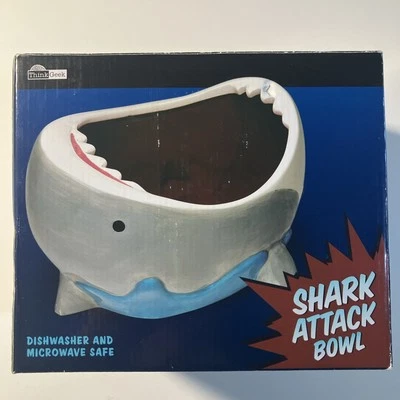 Think Geek Shark Attack Bowl Jaws 2014 película semejanza tazón para servir nuevo en caja Foto 1 de 4