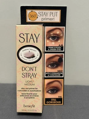 Benefit Stay Don`t Stray - Primer for Eyeshadow & Concealer Light/Medium - Image 1 of 4
