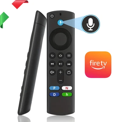 MERCATOTRICOLORE Telecomando Fire Stick Amazon Alexa Controllo Vocale 4K Netflix Prime Disney+ IT