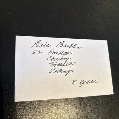 Bill Butler (Chattanooga) '59 达拉斯牛仔、钢人队、维京人和 CFL R'riders — 第 1/2 张图片