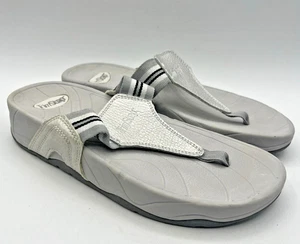 TrimStep Women’s Size 7 Gray Thong Sandals Comfort Toning Walking Beach Casual - Picture 1 of 11