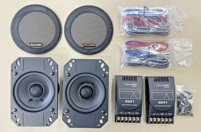 Old School Eclipse 8941 — Alto-falante de fonte de ponto 4"/placa 4x6, NOS, vídeo disponível - Imagem 1 de 4