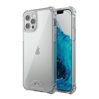 iPhone 12 / 12 Pro Case Qi Charging Compatible Hybrid ZEROSHOCK Invisible Fortim - Image 1 of 4