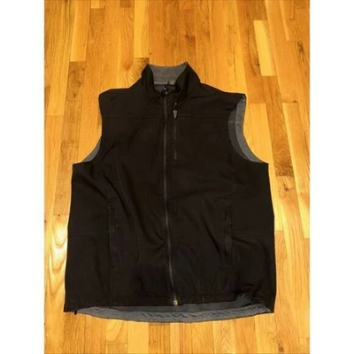 Solaris Black Vest, Zip up, fleece lined Athletic, Men Size XL. Perfect Cond - Image 1 of 3