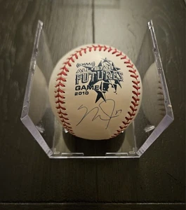 Mike Trout Signed 2010 All-Star Futures Baseball MLB Authenticated Autograph MVP - Picture 1 of 4