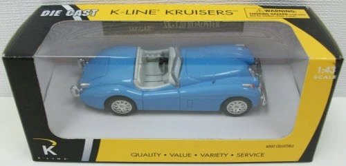 K-Line Kruisers 1950 1:43 '50 Light Blue Jaguar XK-120 Roadster Diecast Car - Image 1 of 1