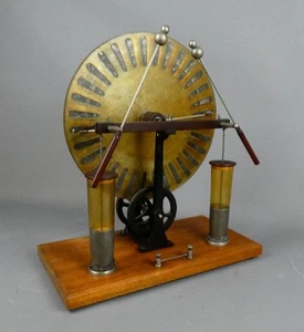 Vintage Wimshurst Machine by Phillip Harris Ltd c1920 #5162 - Picture 1 of 23