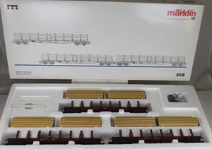 Märklin 4516 Wagen-Set "Holztransport" der DB aus Sammlung mit OVP - Bild 1 von 2