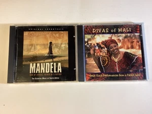 2 CDs: Mandela, Son of Africa Soundtrack & Divas of Mali - Free Shipping - Picture 1 of 12