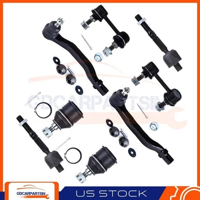 Complete 10Pieces Suspenion Kit Ball Joints Tie Rod Fits For 2001-2003 Acura CL - Изображение 1 из 4
