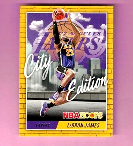 LeBron James 2020-21 Hoops City Edition #14 Lakers B299 - Imagen 1 de 2