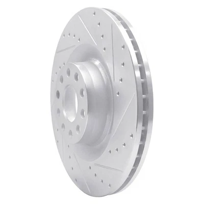 For Audi S8 01-03 Brake Rotor eLINE Drilled & Slotted 1-Piece Front Passenger Foto 1 de 4