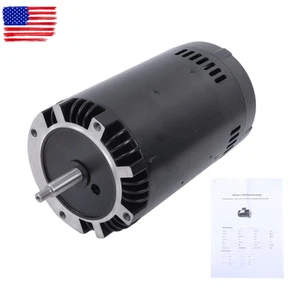 B129 Swimming Pool Water Pump Motor 1.5HP 3450 RPM 56J Frame 230/115V Spa Pump - Picture 1 of 18