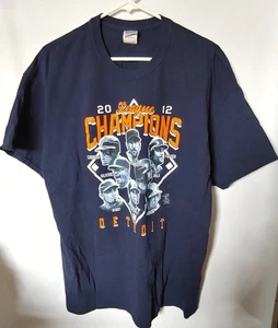 Detroit Tigers T Shirt 2012 American League Champions Baseball MLB - MLBPA - XL - Picture 1 of 5