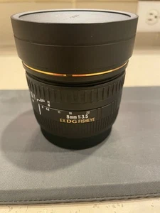 Sigma EX 8mm f/3.5 EX DG Fisheye Lens For Canon AS IS Please Read - Picture 1 of 12
