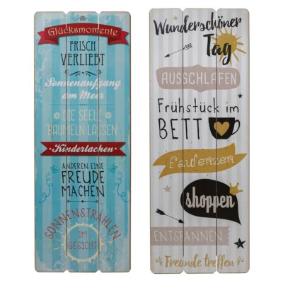 Holz-Schild Holzbild 80 x 30cm Wandbild Poesie Spruch Wandschild Wandobjekt - Bild 1 von 4