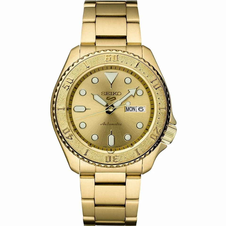 Seiko 5 Sports Gold Men's Watch - SRPE74