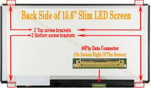 Pantalla portátil delgada LED LCD HD 15,6" compatible con Samsung LTN156AT30-D01 - Imagen 1 de 5