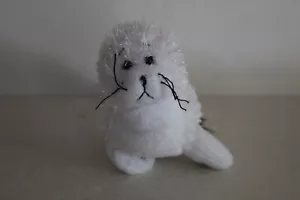 Ganz Seal Plush Stuffed Animal Toy White Black String Whiskers Lil'kinz HS023 - Picture 1 of 5