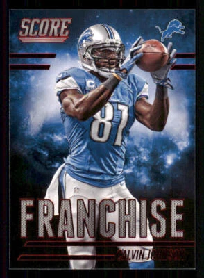 2014 Score Franchise Red #F6 Calvin Johnson - Image 1 of 2