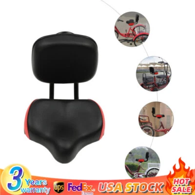 Respaldo Sillín Asiento de Bicicleta con Respaldo, Asientos de Bicicleta Confort para Hombres y Mujeres OFERTA Foto 1 de 4