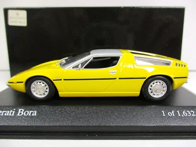 PAUL'S MODEL ART / MINICHAMPS - 1972 MASERATI BORA (YELLOW) - 1/43 - Image 1 of 4