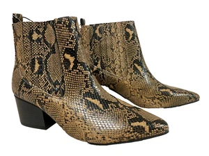 BNWT Ladies Target Brand Size 8 Basilisk Snake Skin Print Ankle Boots Shoes - Picture 1 of 3