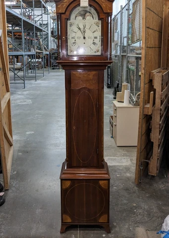 Sligh Henry Ford Inlaid Mahogany Joseph Doll Grandfather Clock Cover
