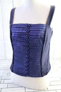 Giorgio Armani Korsett Damen Größe 42 Marineblau Tanktop Authentisch US-Größe 6 - Bild 1 von 9