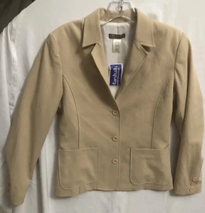 kenar  jacket  with packet Size 4 Beautiful Color Tan - Picture 1 of 10
