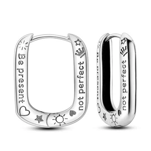 MULA Original Liebe Herz Präsent Hoop Ohrringe Frauen Schmuck 925 SterlingSilber - Picture 1 of 6