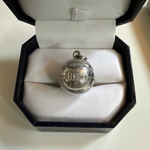 Sterling Silver National Champions 1932 Basketball Charm Pendant Vintage - Picture 1 of 7