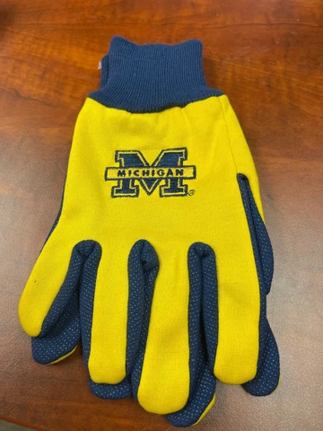Michigan Wolverines NCAA Two Tone Sport Utility Gloves Adult Cover