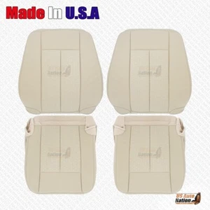 2007 - 2014 Ford Expedition XLT Driver Passenger Cloth Seat Cover Camel Tan - Picture 1 of 14