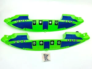 2 Knex Pirate Ship Green/Blue Side Halves - K'nex Thrill Rides Parts 15139/11868 - Picture 1 of 7