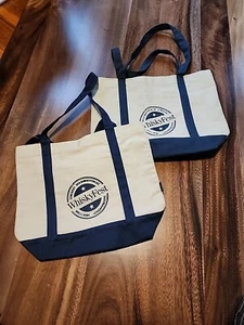 Lotto di 2 borse in tela Whiskey Fest - Foto 1 di 7