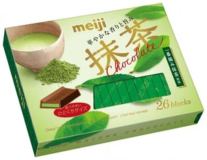 Meiji, Matcha Chocolate, 26 pc in 1 box, 120g, Japan Candy - Picture 1 of 1