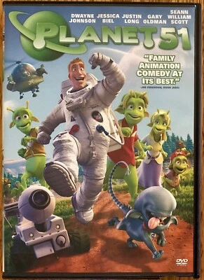 Planet 51 DVD with Dwayne Johnson, Jessica Biel, Justin Long, Gary Oldman - Image 1 of 3