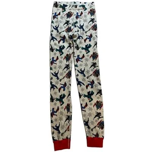 Hanna Andersson Marvel Holiday Christmas PJ Pants KIDS 10 Hulk Thor Spiderman - Picture 1 of 6